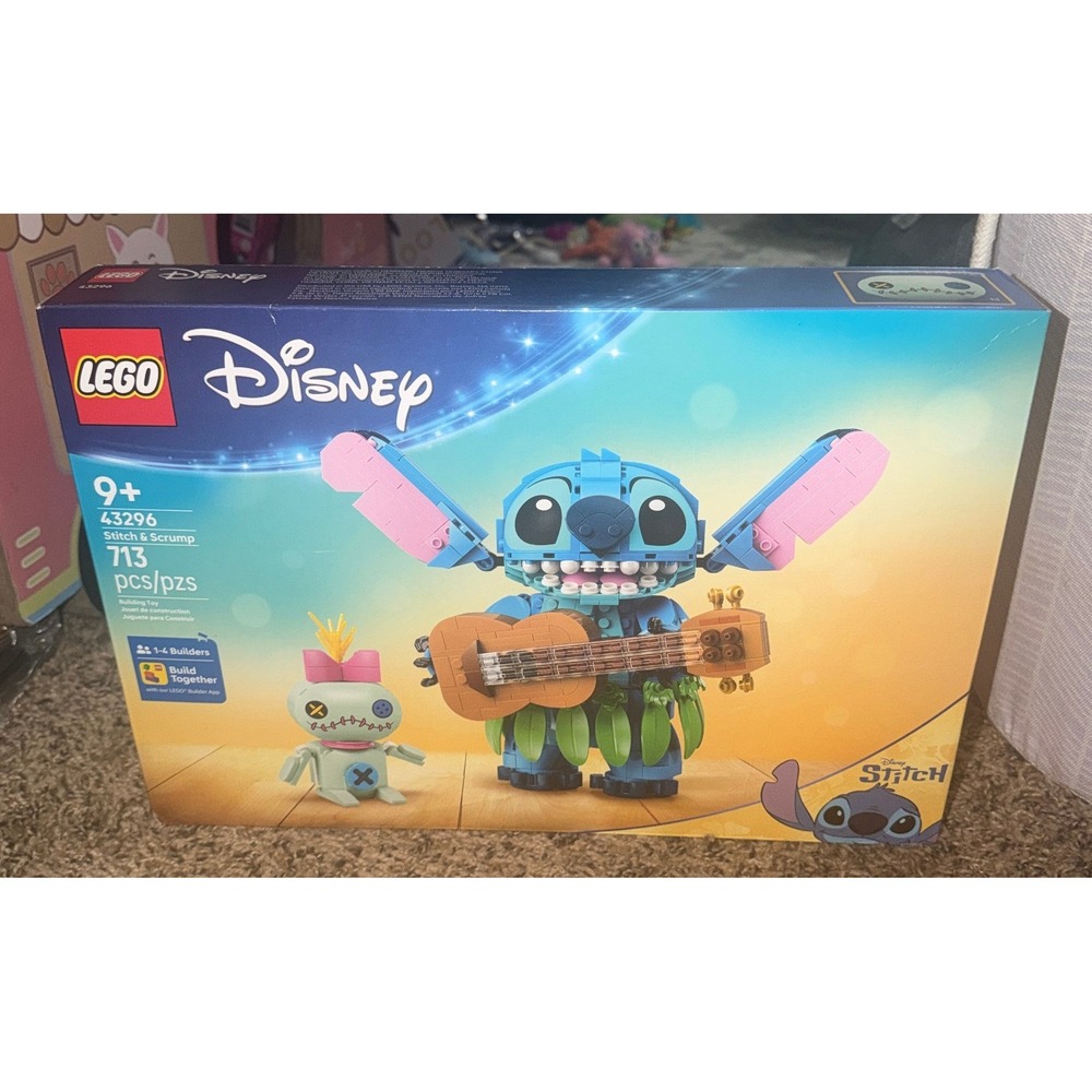 Lego Disney Stich & Scrump Building Set (NWT) 43296
